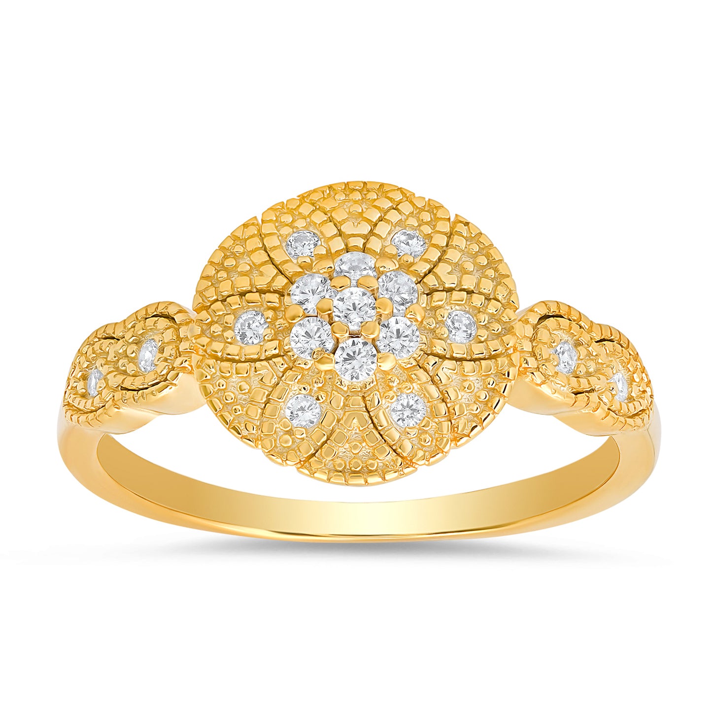 Sterling Silver Vintage Floral Ring
