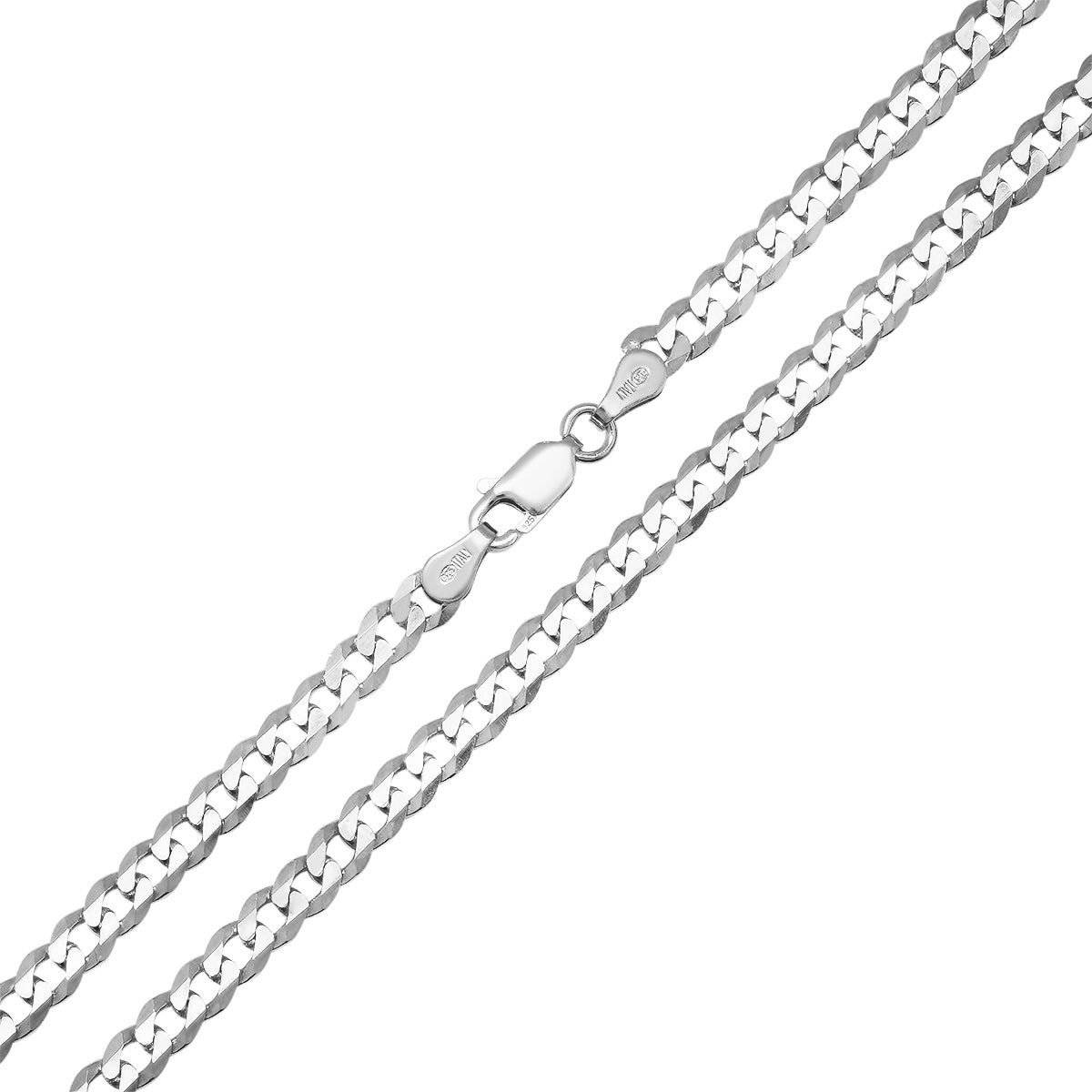 Sterling Silver Italian Unisex Miami Cuban Curb Chain - 18"-24"
