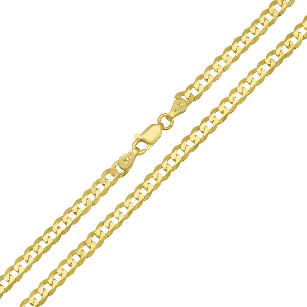 Sterling Silver Italian Unisex Miami Cuban Curb Chain - 18"-24"