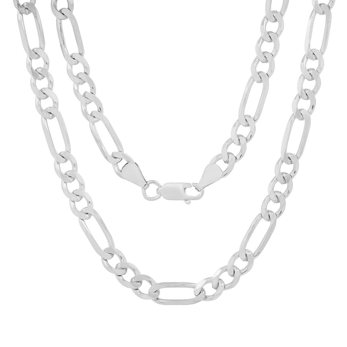 Italian Sterling Silver Thick/Heavy Figaro Chain - 22"-24"