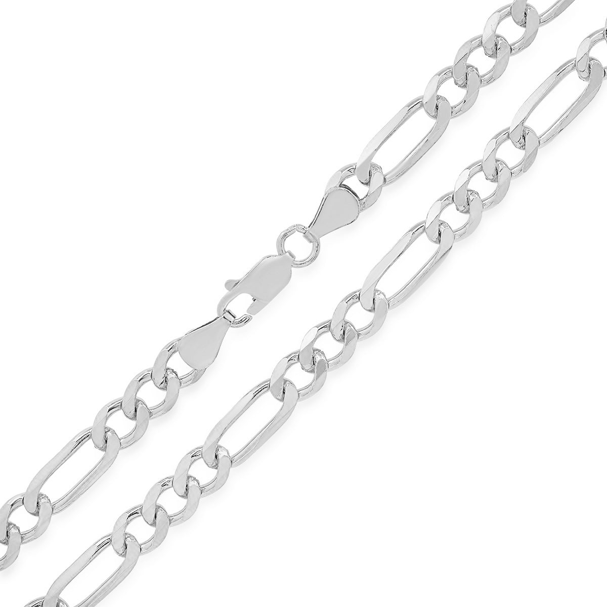 Italian Sterling Silver Thick/Heavy Figaro Chain - 22"-24"
