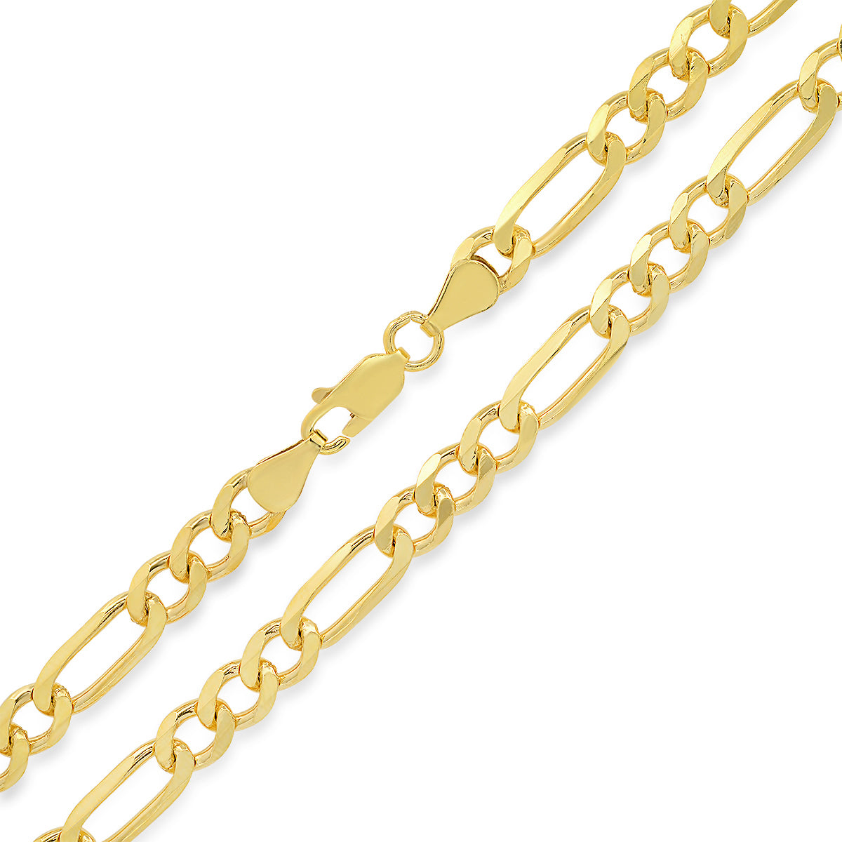 Italian Sterling Silver Thick/Heavy Figaro Chain - 22"-24"