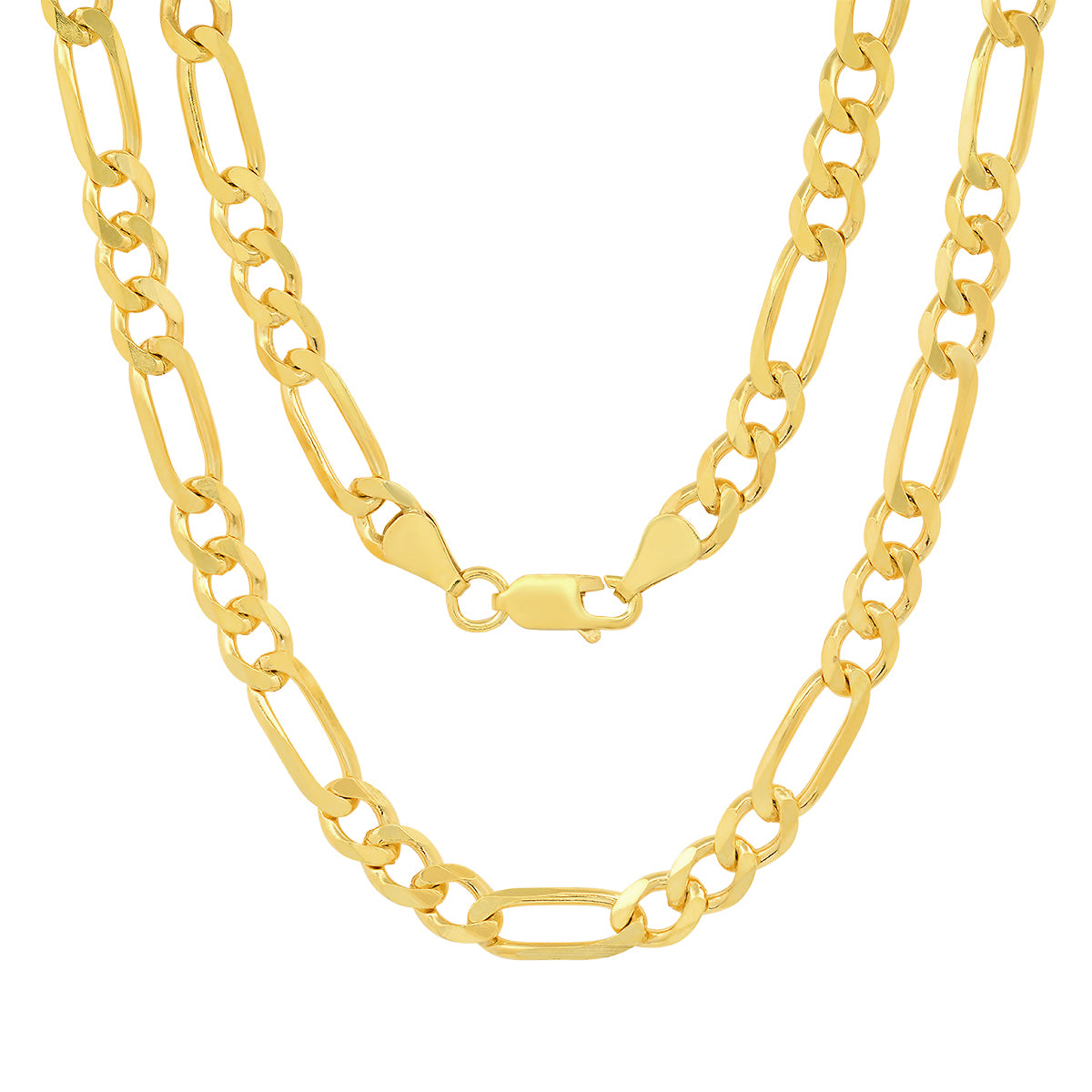 Italian Sterling Silver Thick/Heavy Figaro Chain - 22"-24"