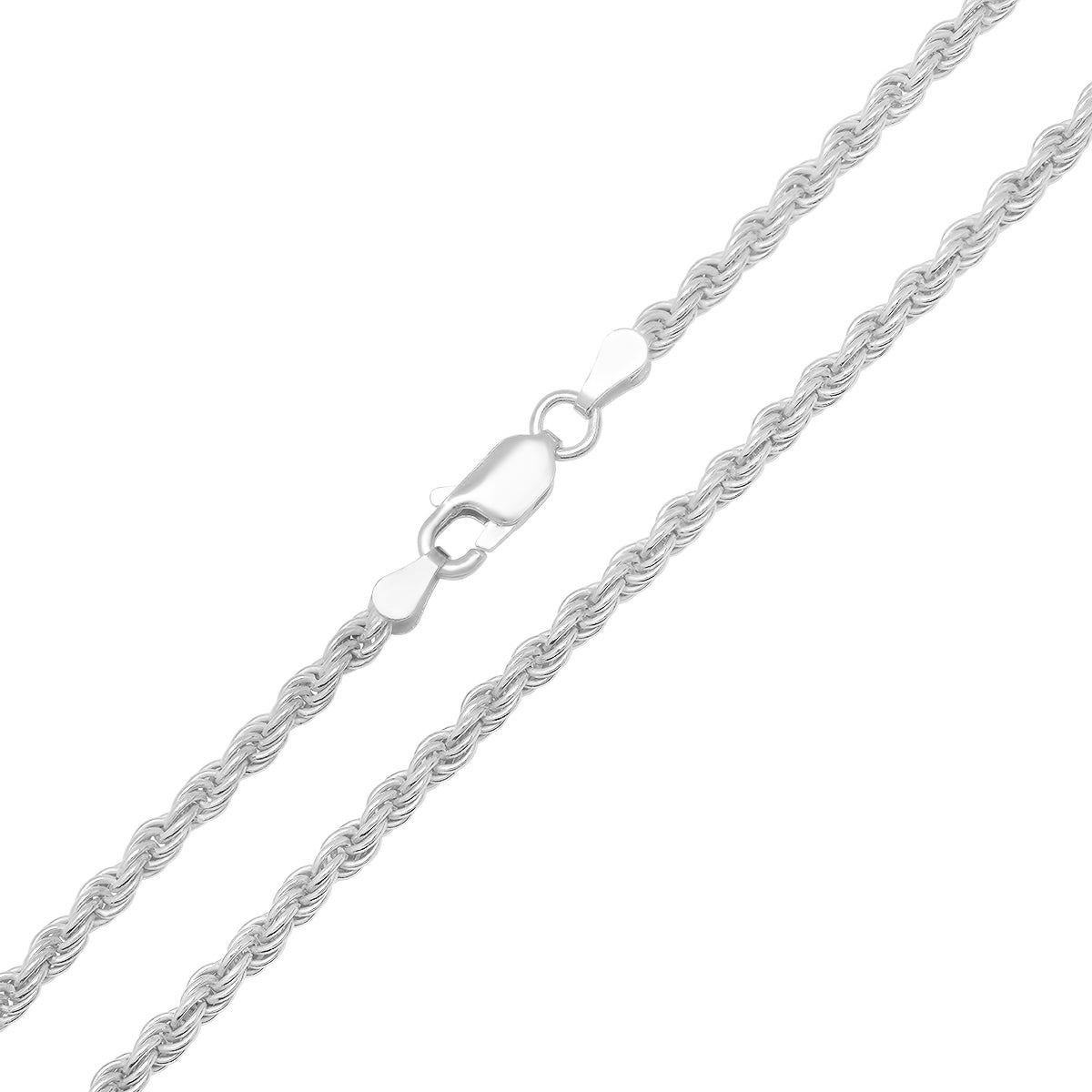 Italian Sterling Silver Thick/Heavy Rope Chain - 22"-30"