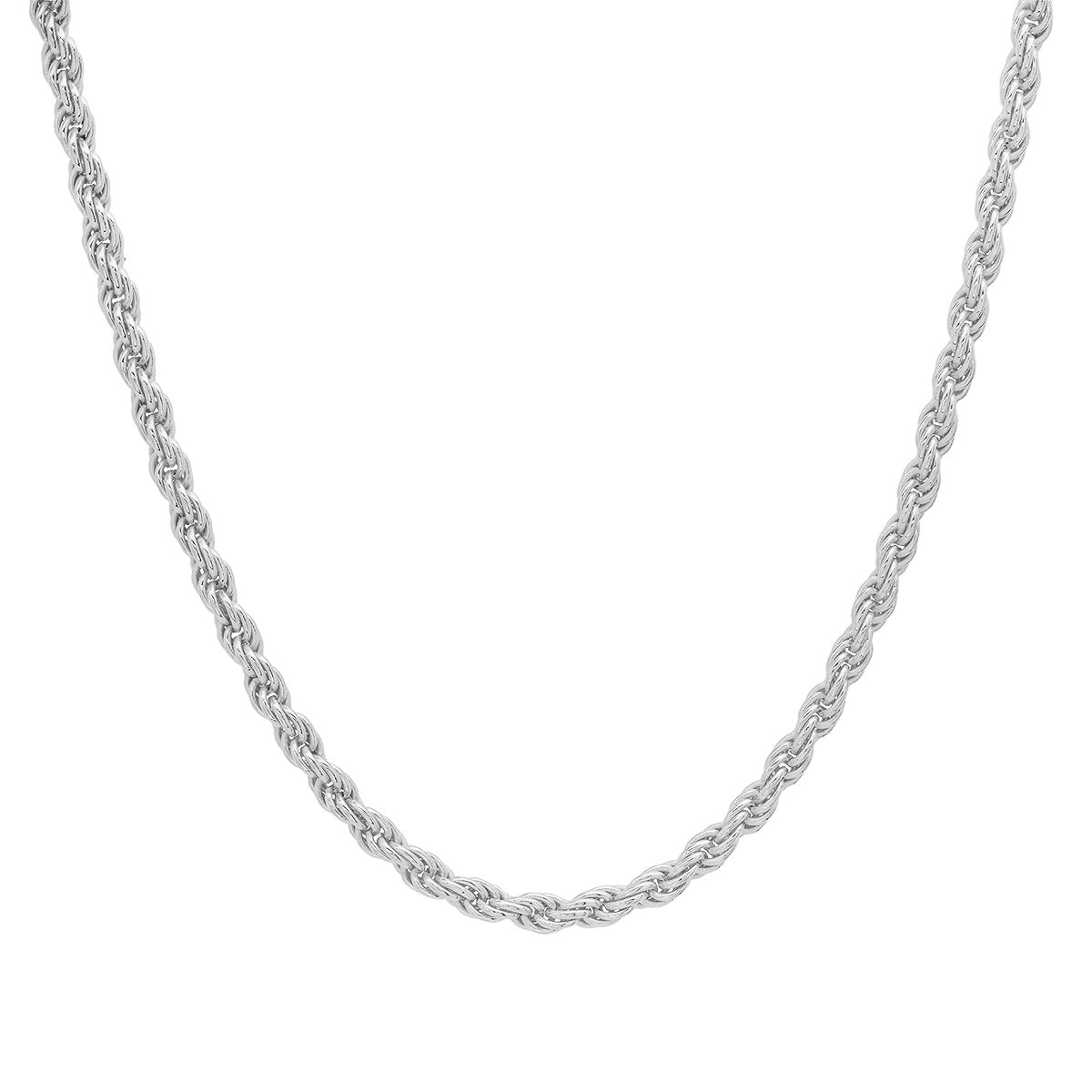 Italian Sterling Silver Thick/Heavy Rope Chain - 22"-30"