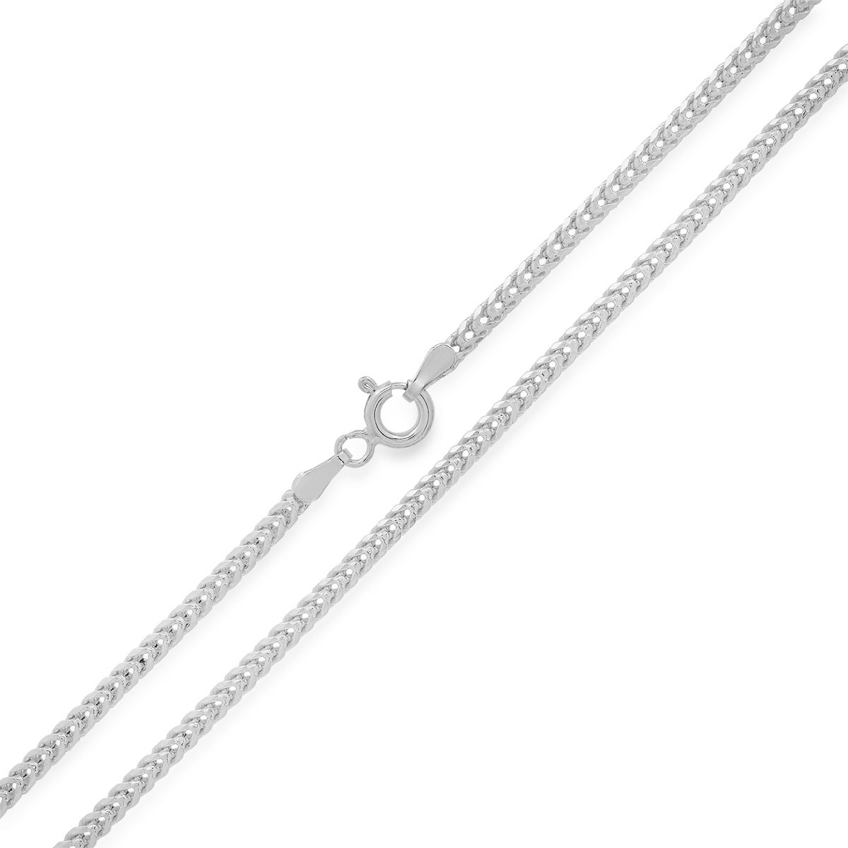 Sterling Silver Italian Unisex Box Franco Chain - 18"-24"